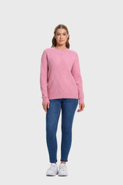 Sweater Mujer Textura Malva
