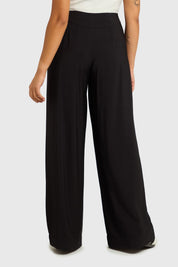 Pantalón Mujer Sastre Fluido Negro