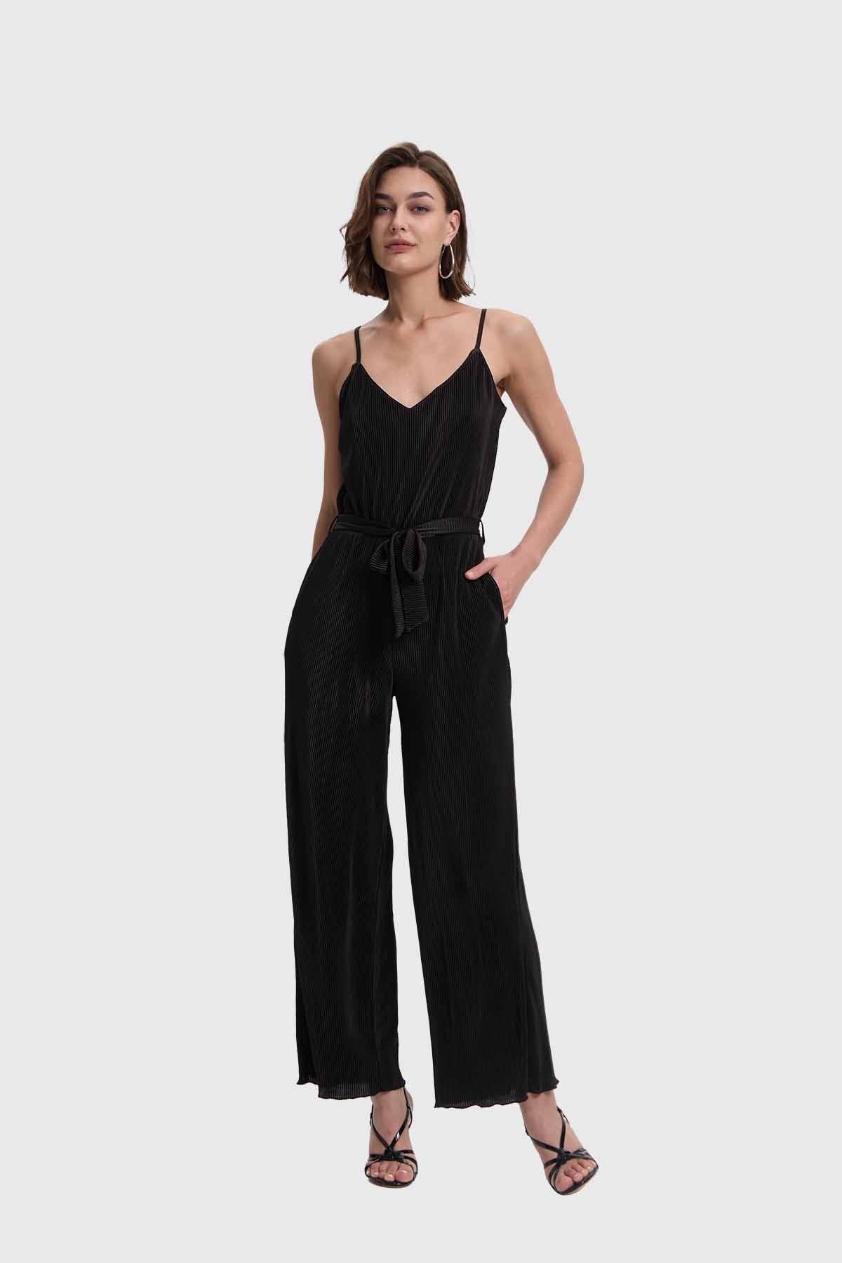Enterito Mujer Largo Cuello Negro