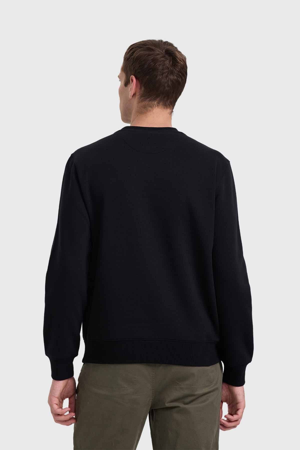 Polerón Hombre Print Negro