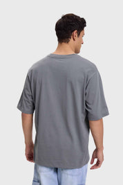 Polera Hombre Sport Oversize Gris