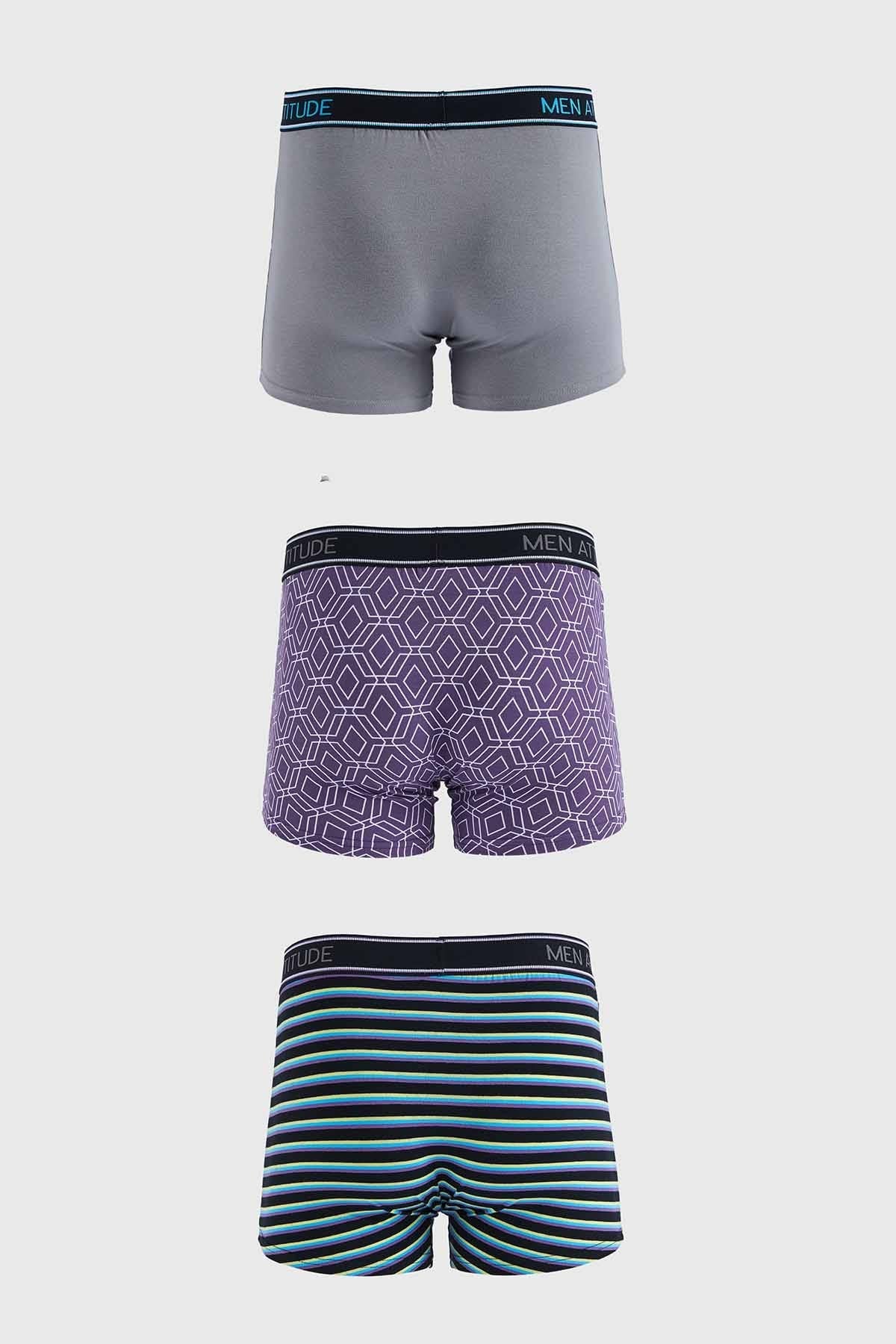 Boxer Hombre Tripack Básico Gris