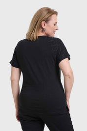 Polera Mujer Calada Negro