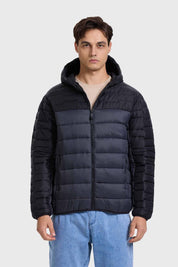 Parka Hombre Bicolor Negro