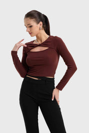 Polera Mujer Café