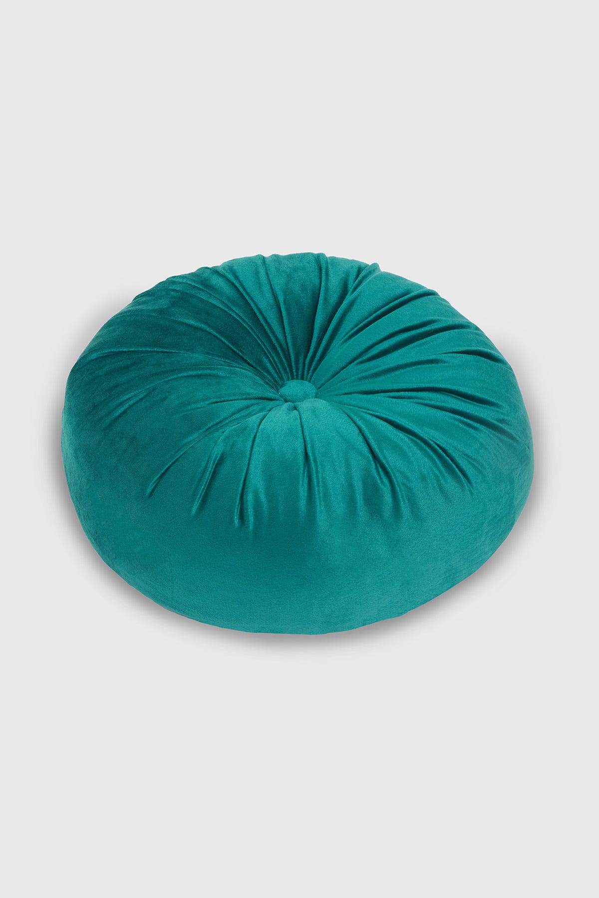 Cojín Velvet Redondo Esmeralda