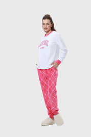Pijama Mujer Polar Fucsia
