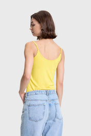 Polera Mujer Peto Pabilo Amarillo