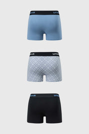 Boxer Hombre Tripack Negro