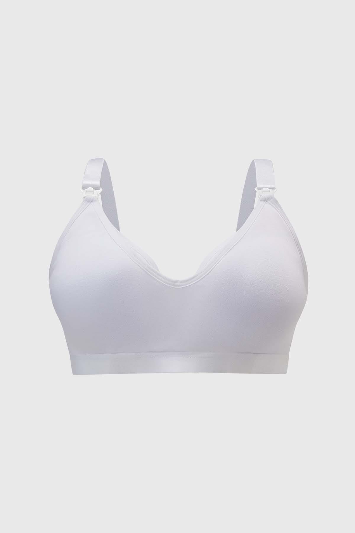 Sostén Mujer Maternal Broche Amplio Blanco