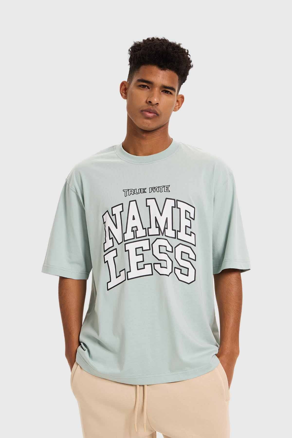 Polera Hombre Print College Verde