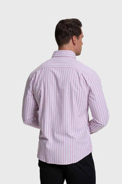 Camisa Hombre Rayas Lila