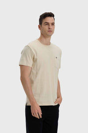 Polera Hombre Con Bolsillo Beige