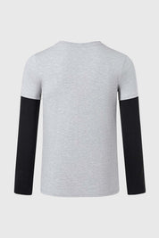 Polera Niño Doble Manga Básica