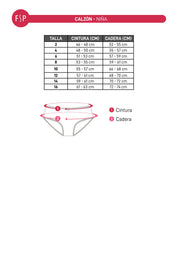 Calzón Niña Tripack Pantaleta Rosado