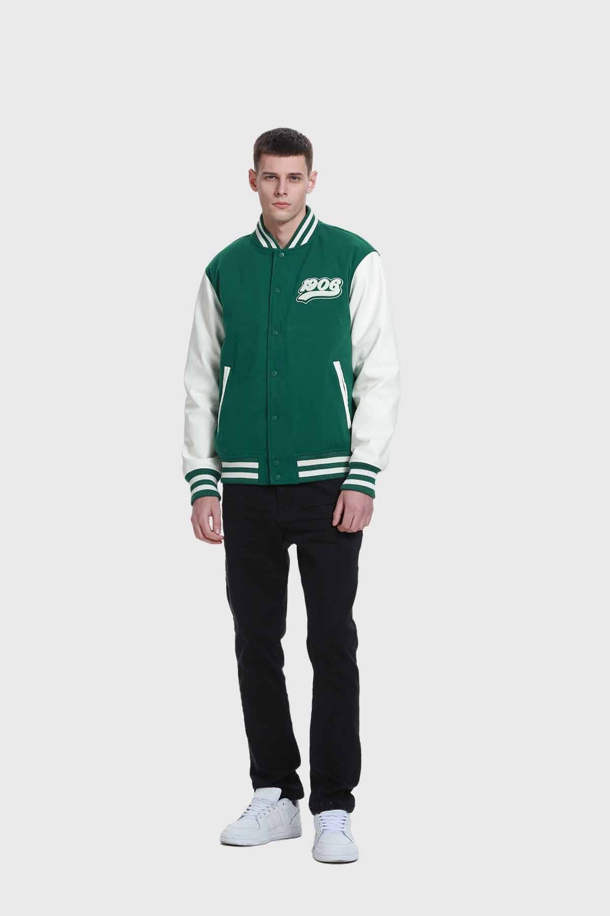Chaqueta Hombre Varsity Verde