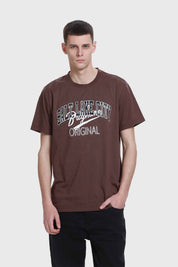 Polera Hombre Print Chocolate