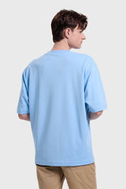 Polera Hombre Loose Fit Celeste