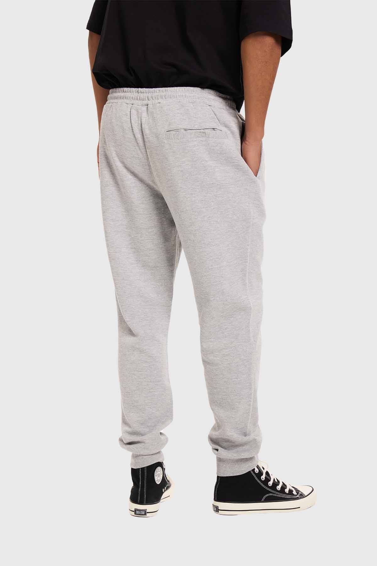 Pantalón Buzo Hombre Jogger Básico Gris