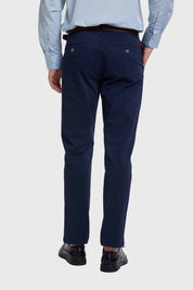 Pantalón Hombre Chino Cinturón Azul