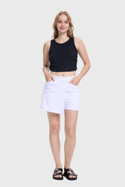 Polera Mujer Recogido Costado Negro