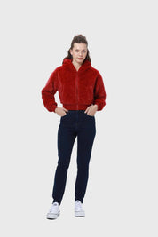 Polar Mujer Crop Pretina Rojo