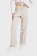 Jeans Mujer Recto Crudo