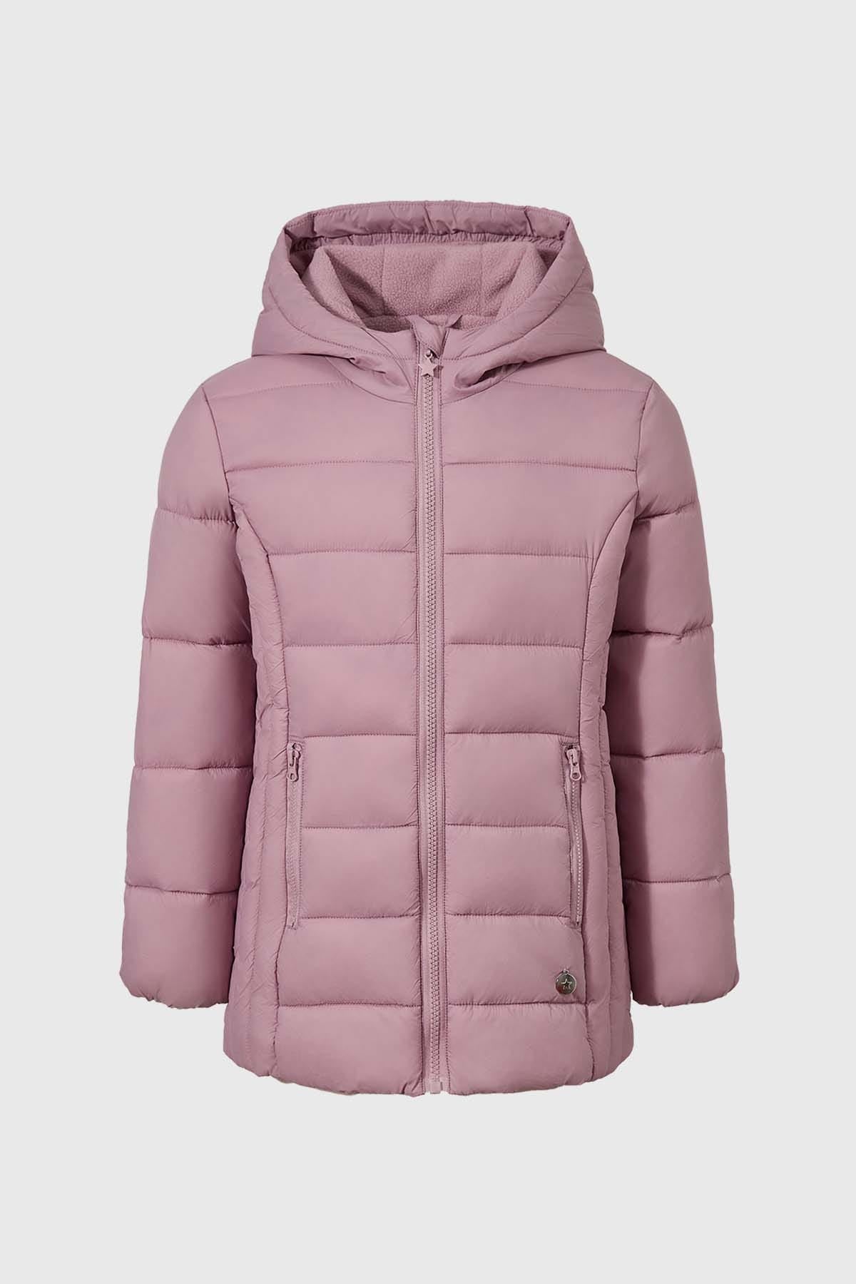 Parka Niña Larga Palo Rosa