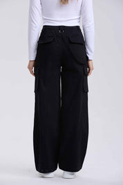 Pantalón Mujer Cargo Negro
