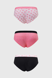 Calzón Mujer Tripack Pantaleta Algodón Palo Rosa