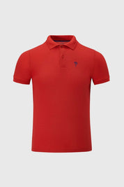 Polera Niño Piqué Básica Rojo