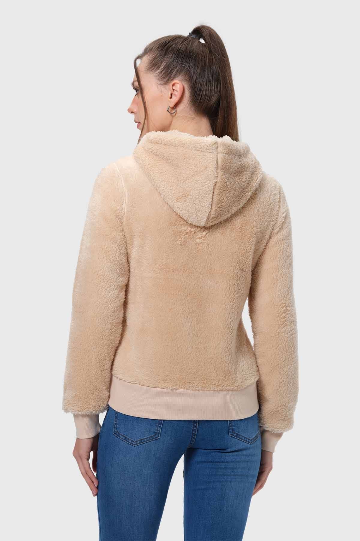 Polar Mujer Peludo Beige
