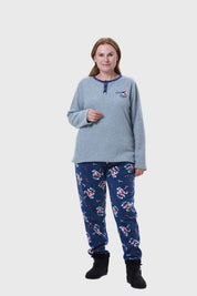 Pijama Mujer Polar Pant Gris