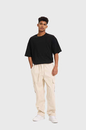 Pantalón Hombre Cargo Calce Recto Beige