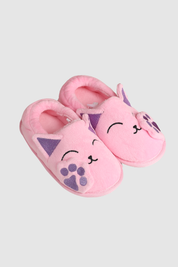 Pantufla Niña Animales Rosado