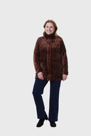 POLAR MUJER CON BOLSILLO CAFE OSCURO
