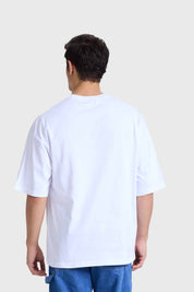 Polera Hombre Oversize Blanco