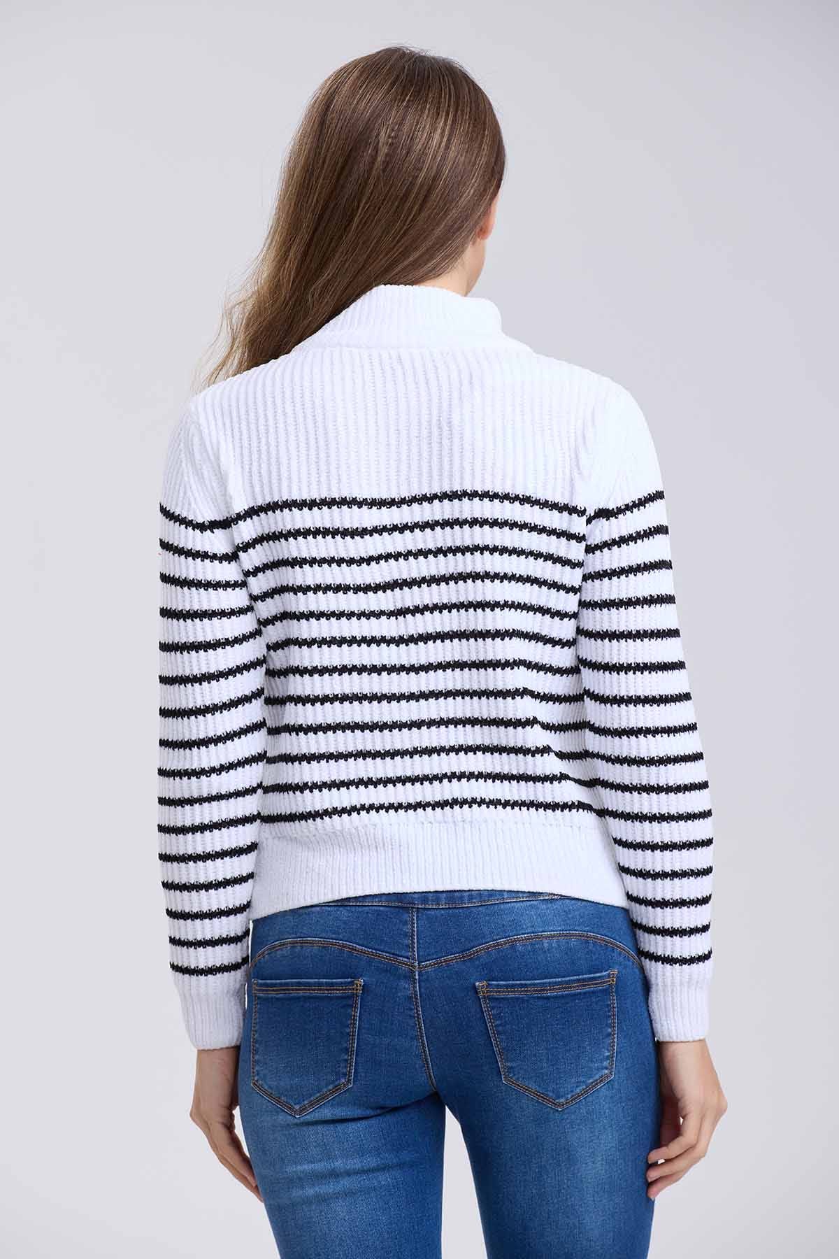 Sweater Mujer Tejido Blanco