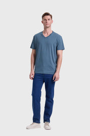 Polera Hombre Básica Verde Petróleo