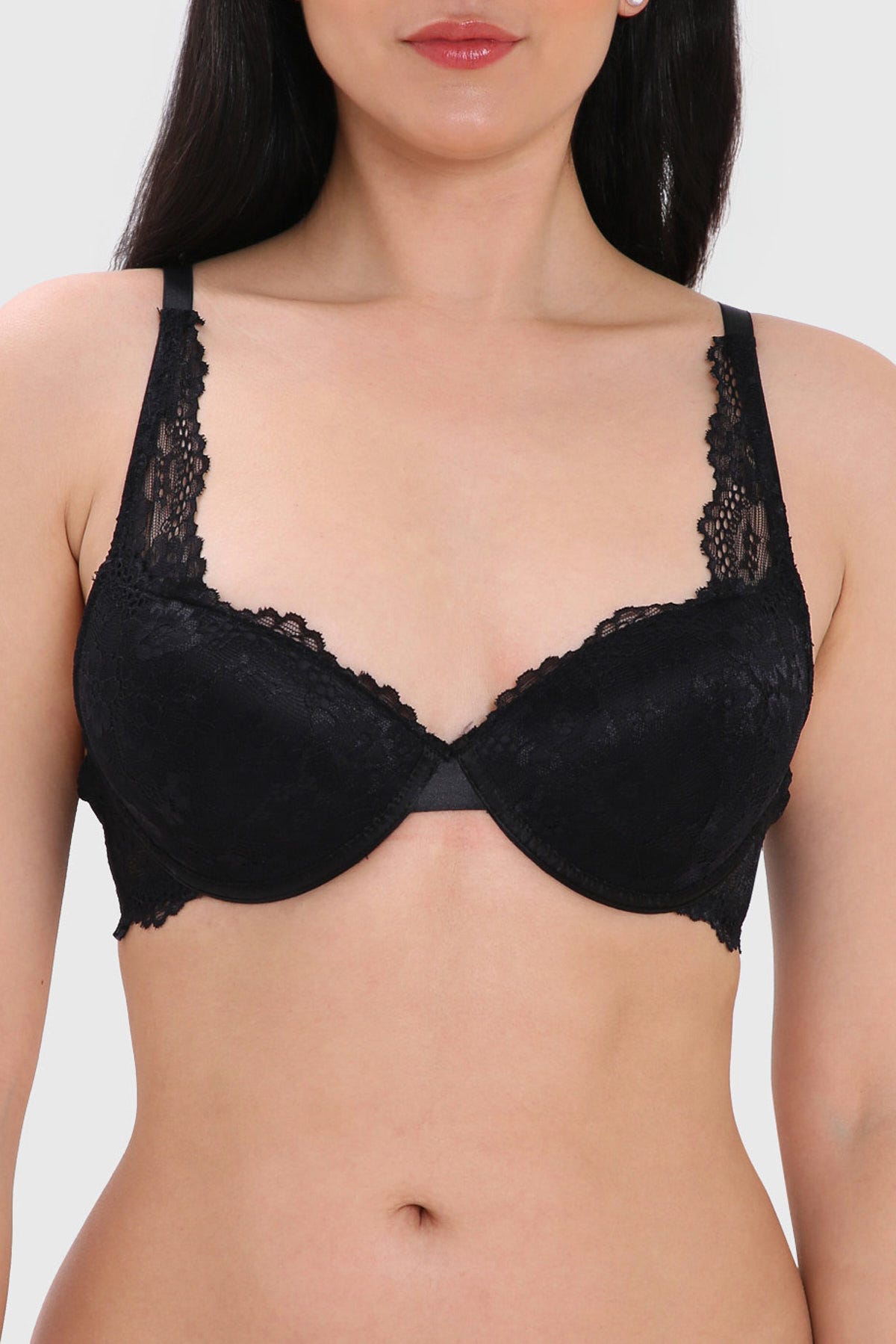 Sostén Mujer Cruce Delantero Raceback Negro
