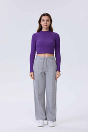 Polera Mujer Rib Morado