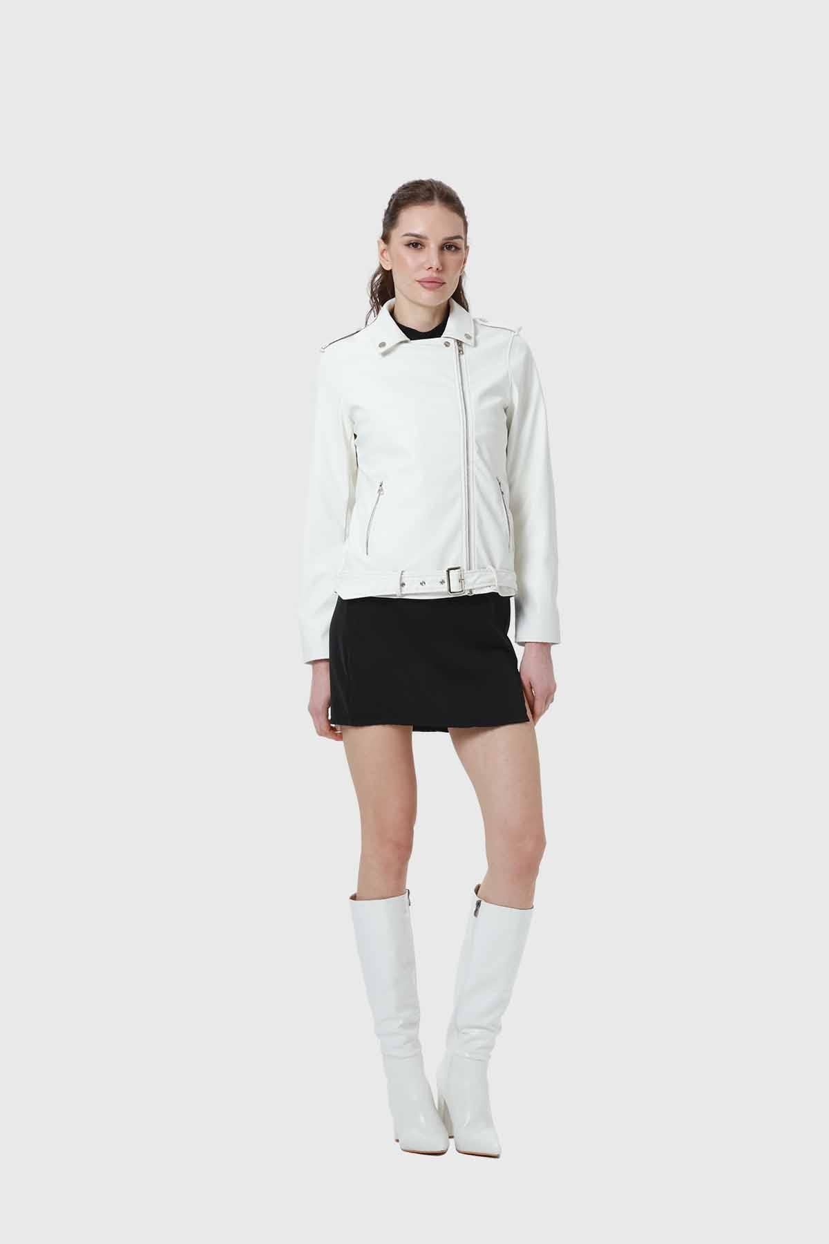 CHAQUETA MUJER BIKER CRUDO I