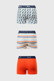 Boxer Niño Tripack Gris