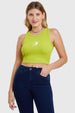 Polera Mujer Top Bordado Verde