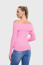 Sweater Mujer Bardot Rosado