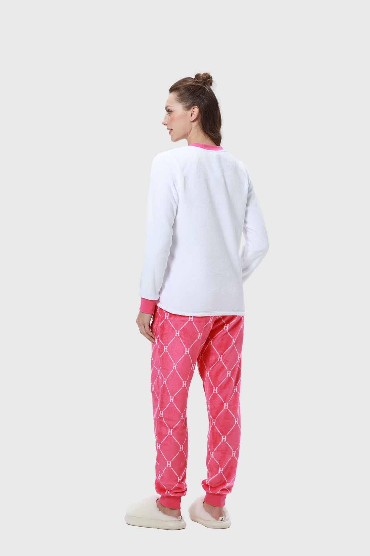 Pijama Mujer Polar Fucsia