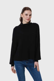 Sweater Mujer Drapead Negro
