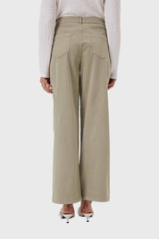 Pantalón Mujer Abotonado Verde