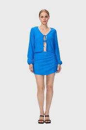 Polera Mujer Malla Azul