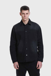 Camisa Hombre Mezclilla Gris